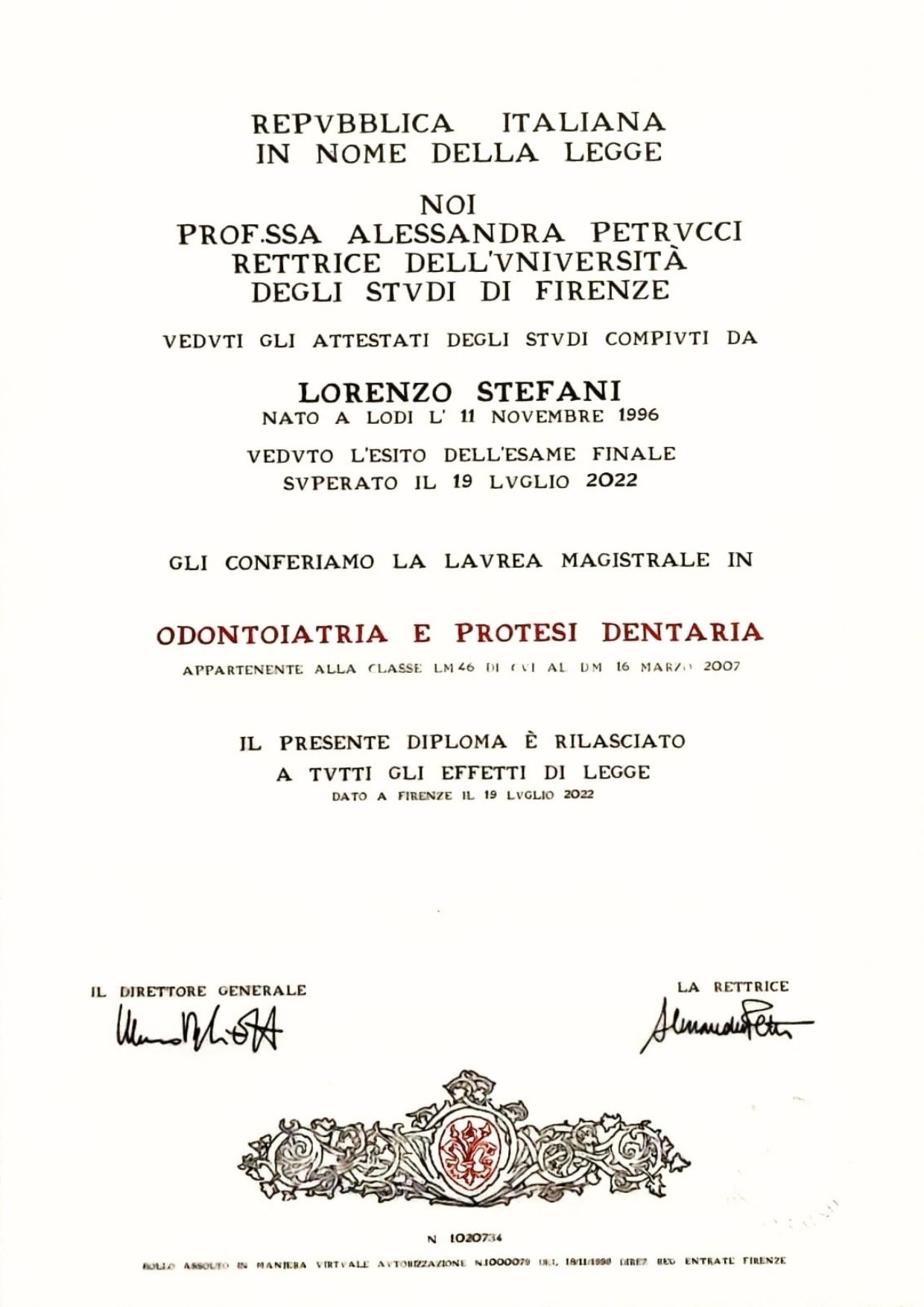TIMELINE LAUREA 2022